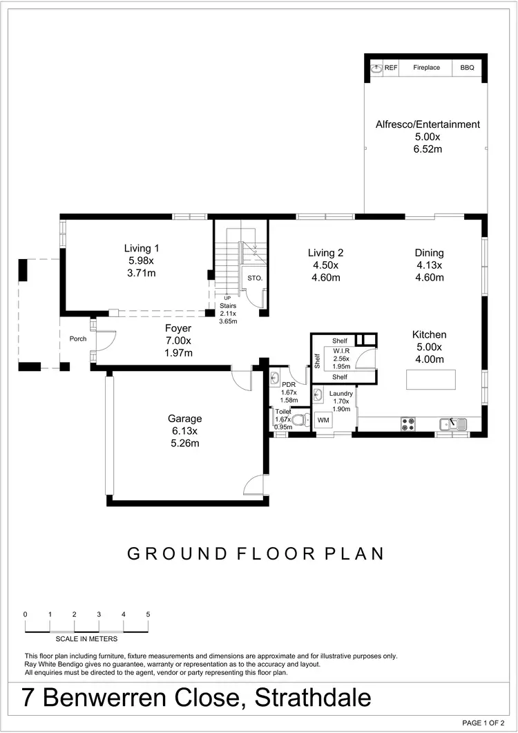 Floorplan of Homely house listing, 7 Benwerren Close, Strathdale VIC 3550