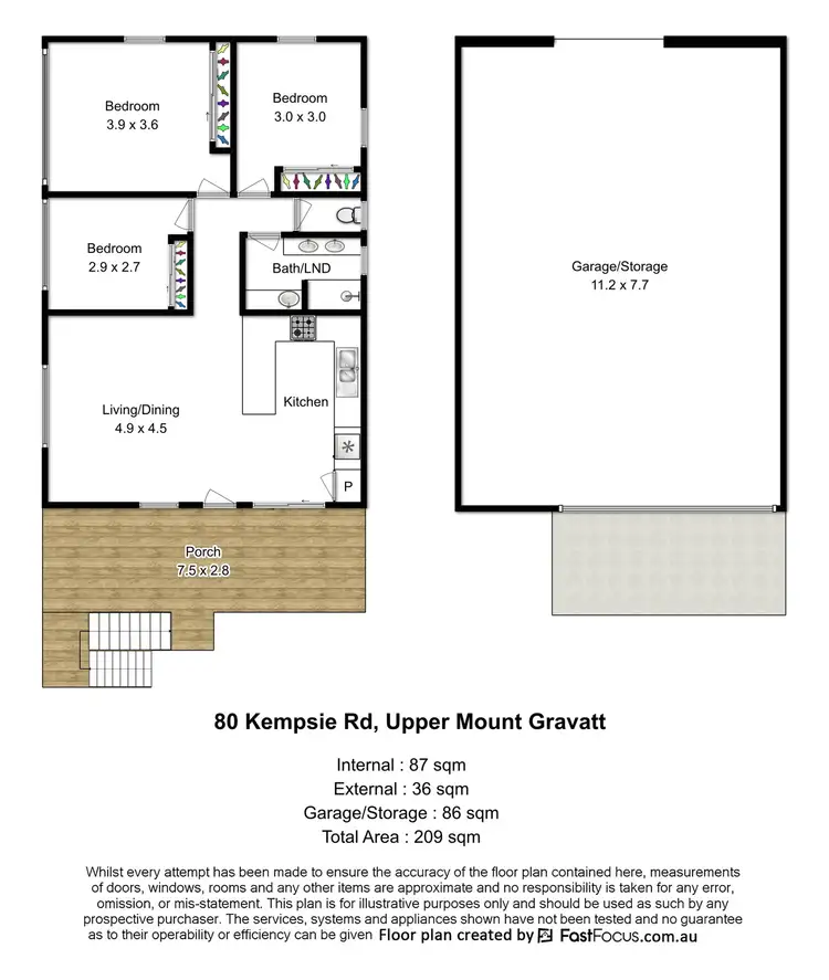 Floorplan of Homely house listing, 80 Kempsie Road, Upper Mount Gravatt QLD 4122