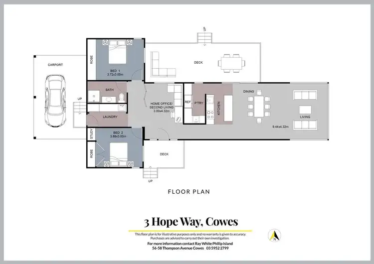 Floorplan of Homely house listing, 3 Hope Way, Cowes VIC 3922