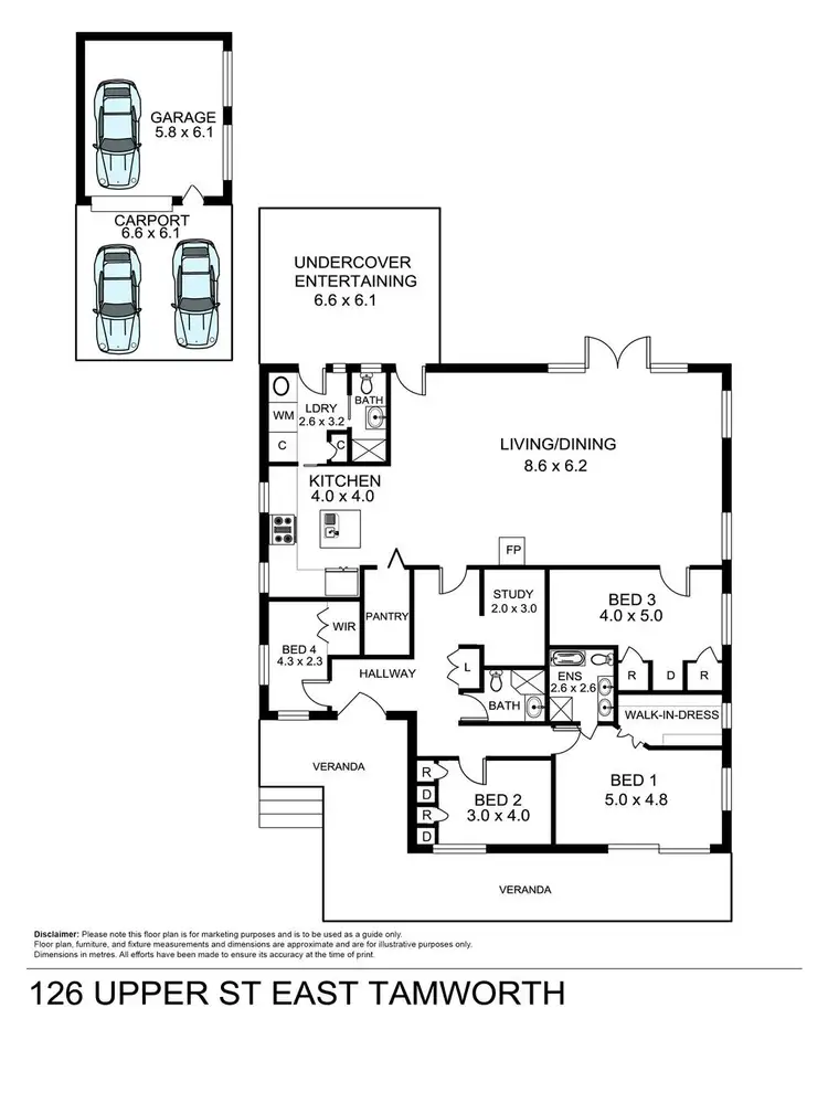 Floorplan of Homely house listing, 126 Upper Street, Tamworth NSW 2340