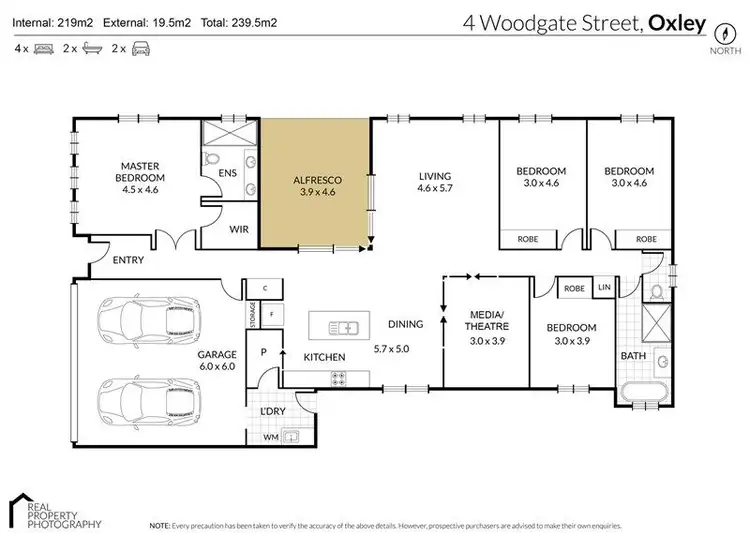Floorplan of Homely house listing, 4 Woodgate Street, Oxley QLD 4075