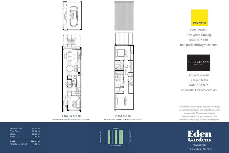 Floorplan of Homely townhouse listing, 95 Highpark Drive, Wollert VIC 3750