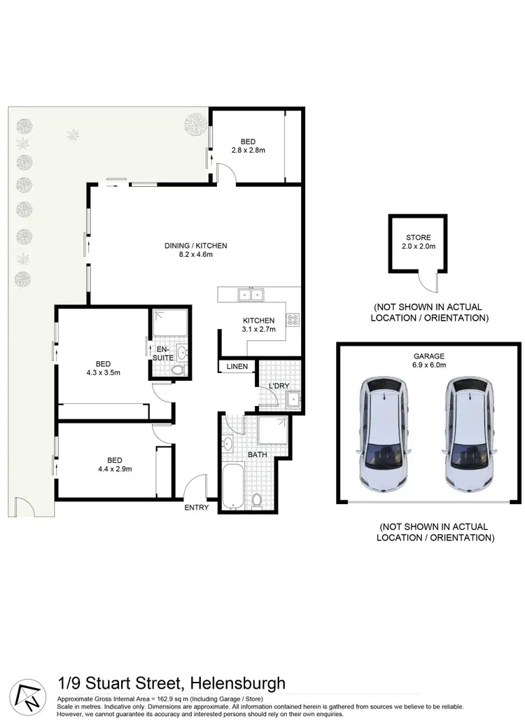 Floorplan of Homely unit listing, 1/9 Stuart Street, Helensburgh NSW 2508
