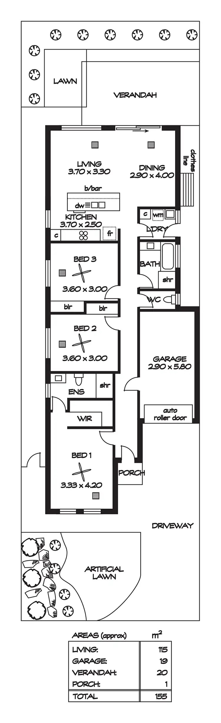 Floorplan of Homely unit listing, 8/14 Kennedy Street, St Agnes SA 5097