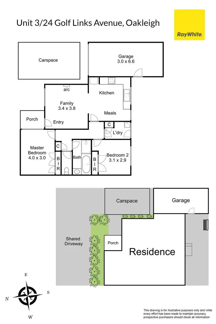 Floorplan of Homely unit listing, 3/24 Golf Links Avenue, Oakleigh VIC 3166