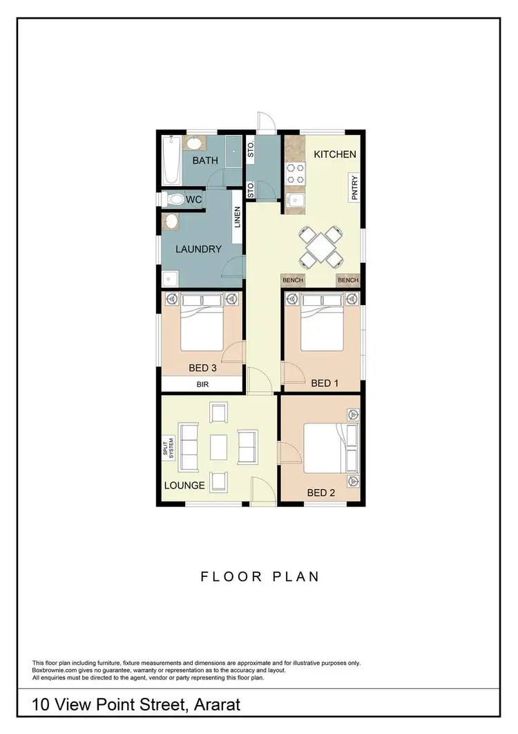 Floorplan of Homely house listing, 10 View Point Street, Ararat VIC 3377