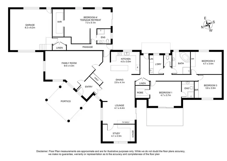Floorplan of Homely house listing, 8 Oakland Court, Mount Gambier SA 5290