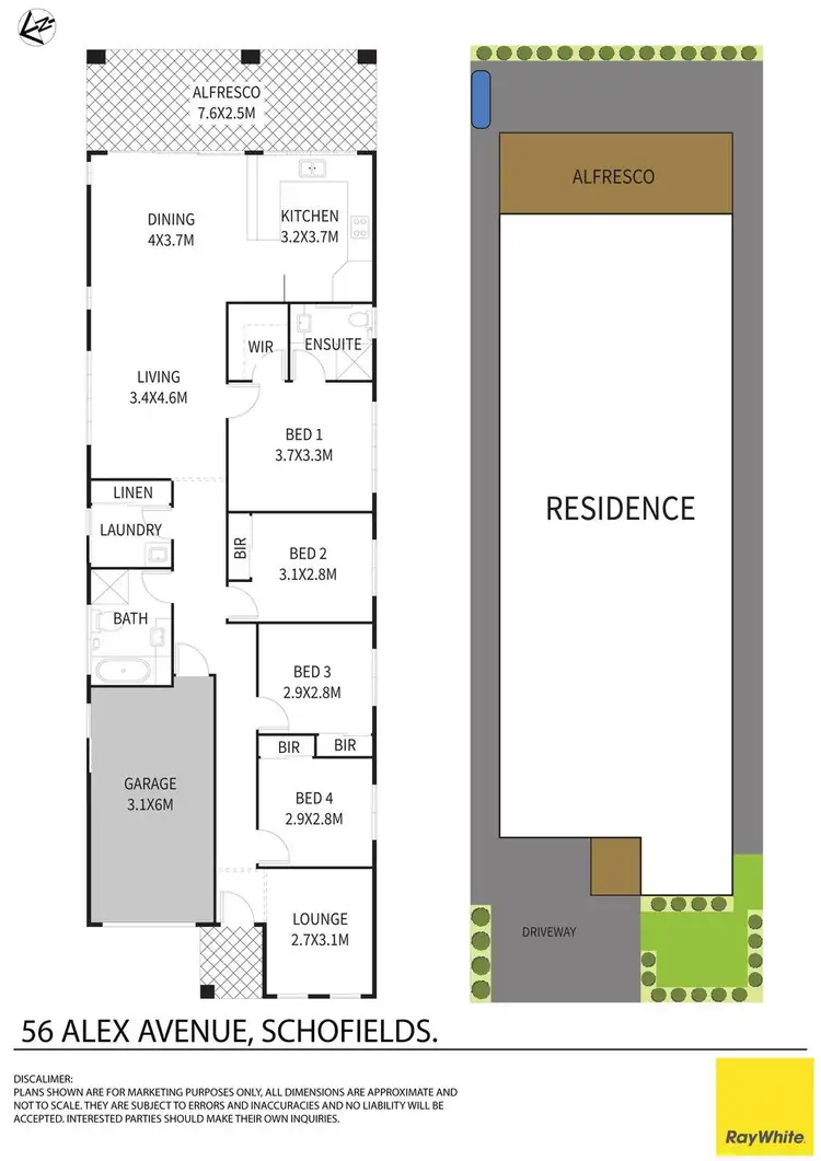 Floorplan of Homely house listing, 56 Alex Avenue, Schofields NSW 2762