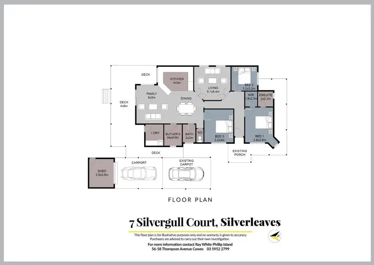 Floorplan of Homely house listing, 7 Silvergull Court, Silverleaves VIC 3922