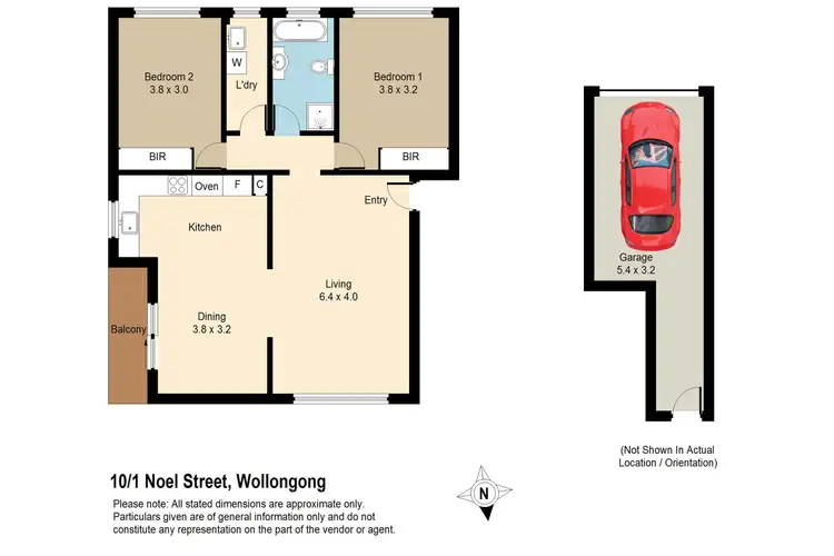 Floorplan of Homely unit listing, 10/1 Noel Street, North Wollongong NSW 2500