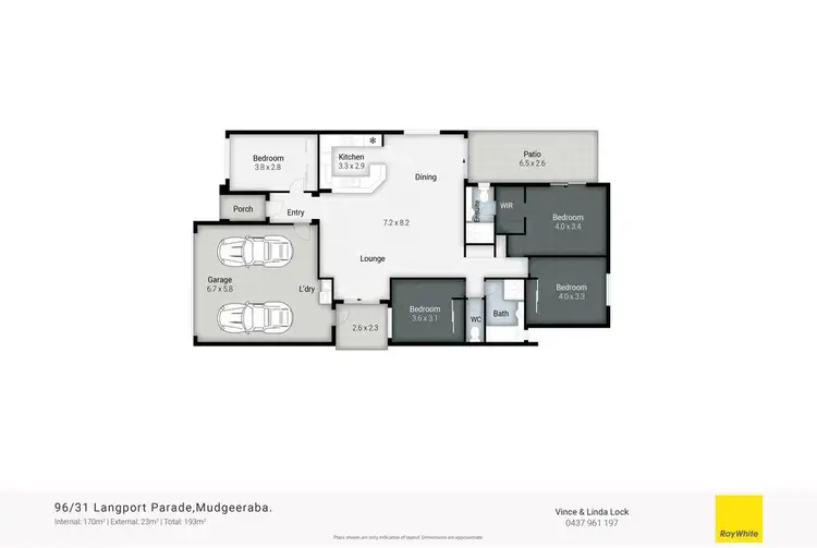 Floorplan of Homely villa listing, 96/31 Langport Parade, Mudgeeraba QLD 4213