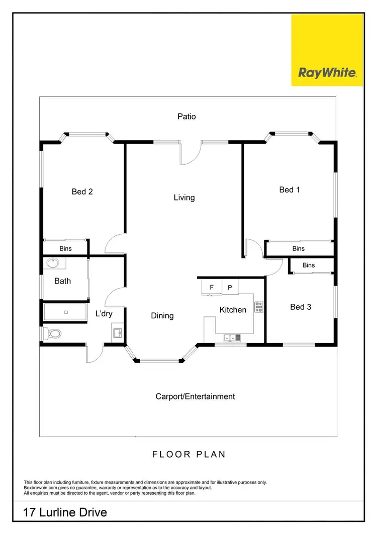Floorplan of Homely house listing, 17 Lurline Drive, Proserpine QLD 4800