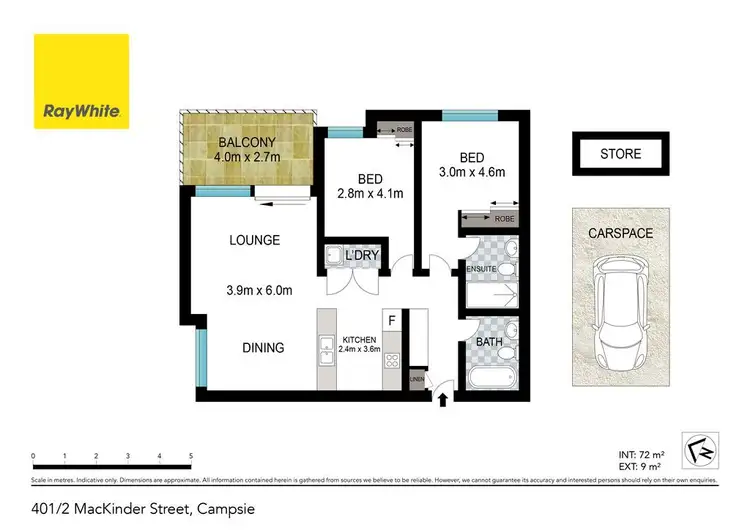Floorplan of Homely apartment listing, 401/2 Mackinder Street, Campsie NSW 2194