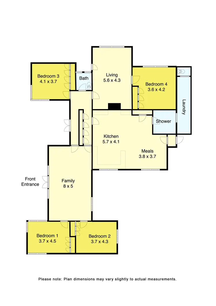Floorplan of Homely rural property listing, 330 Rokewood-Skipton Road, Skipton VIC 3361