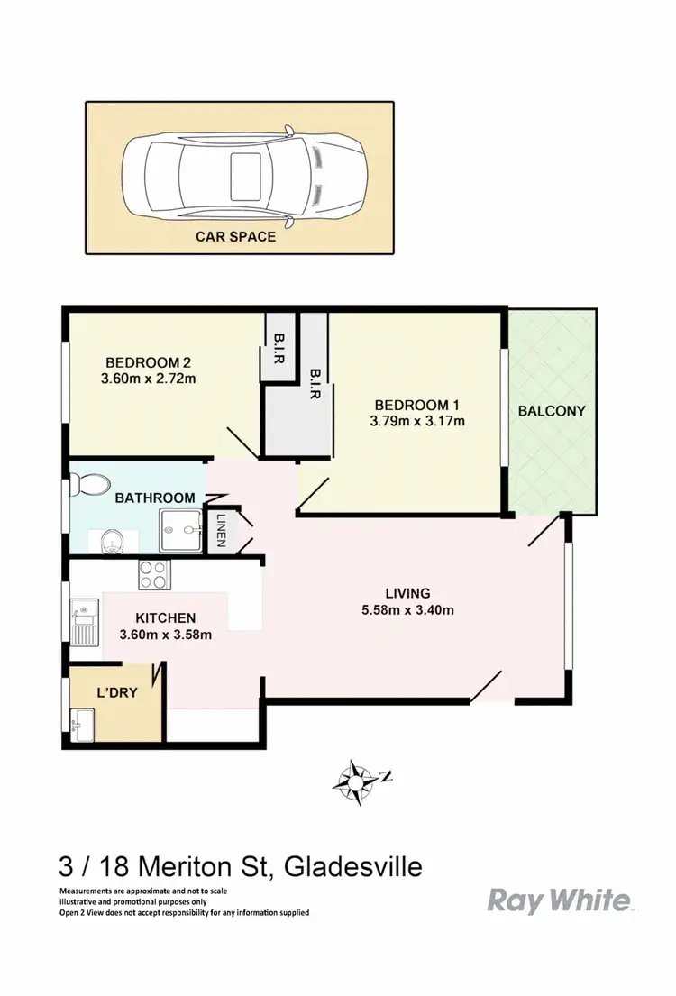 Floorplan of Homely apartment listing, 3/18 Meriton Street, Gladesville NSW 2111
