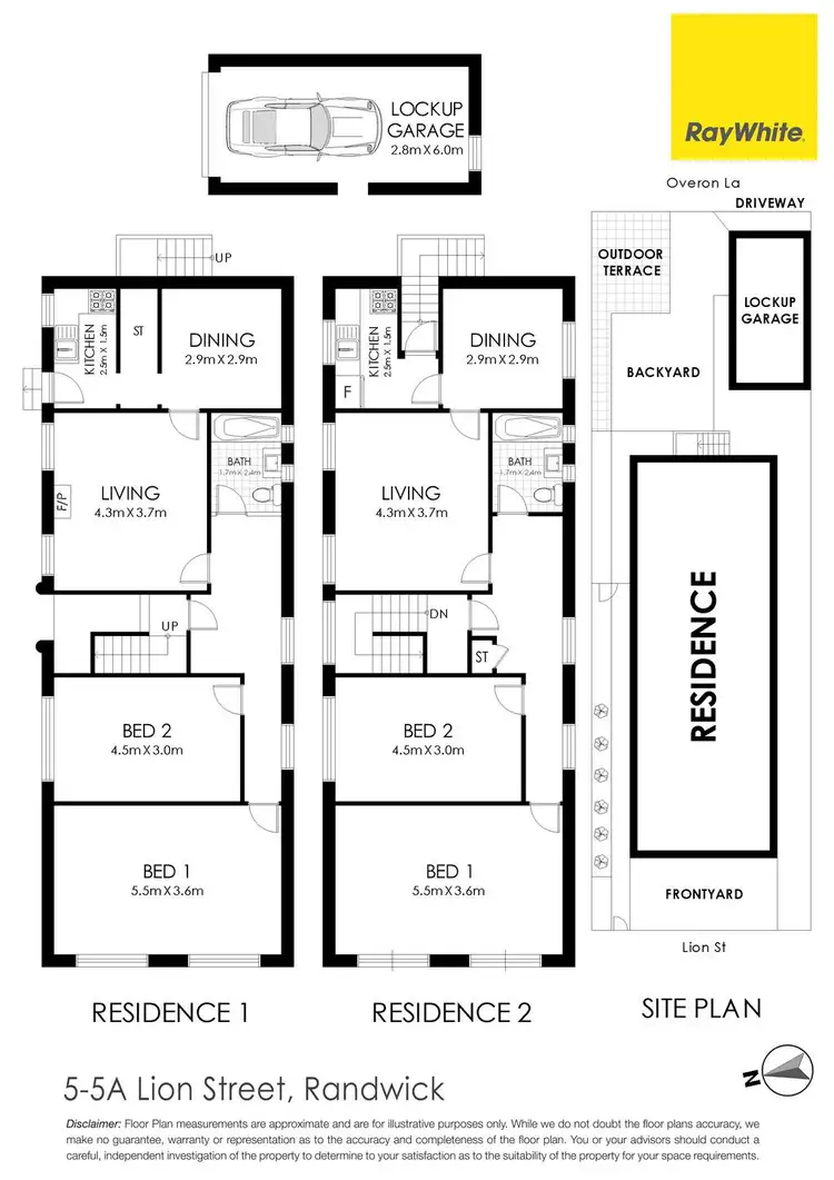 Floorplan of Homely house listing, 5-5A Lion Street, Randwick NSW 2031