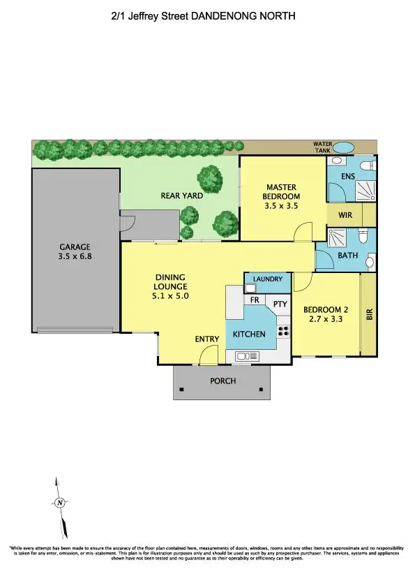 Floorplan of Homely unit listing, 2/1 Jeffrey Street, Dandenong North VIC 3175