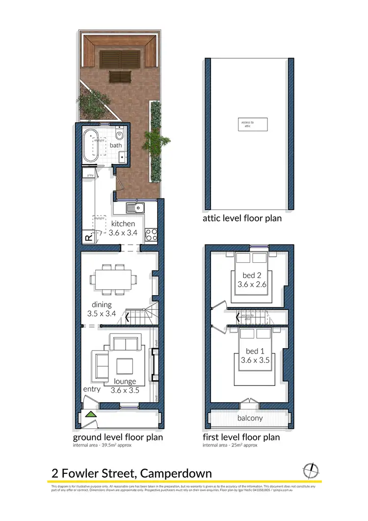 Floorplan of Homely house listing, 2 Fowler Street, Camperdown NSW 2050