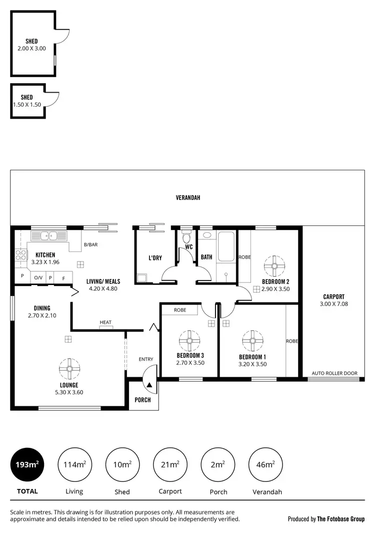 Floorplan of Homely house listing, 35 Carob Crescent, Craigmore SA 5114