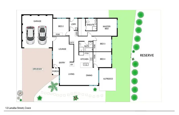 Floorplan of Homely house listing, 12 Lanaba Street, Crace ACT 2911