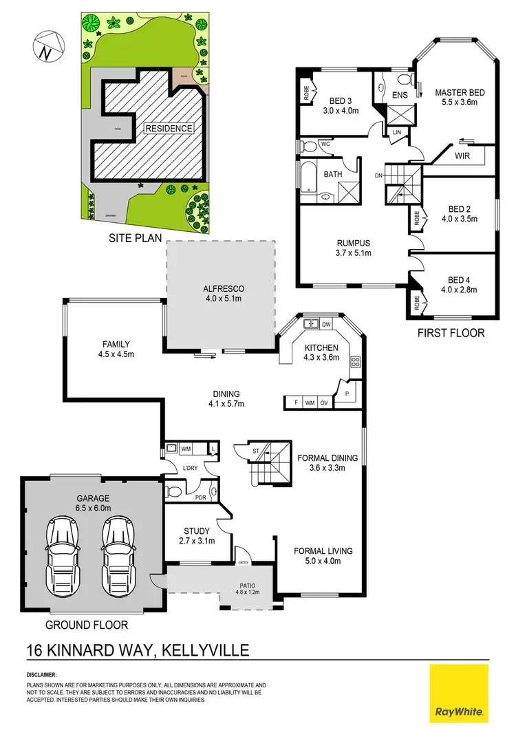 Floorplan of Homely house listing, 16 Kinnard Way, Kellyville NSW 2155