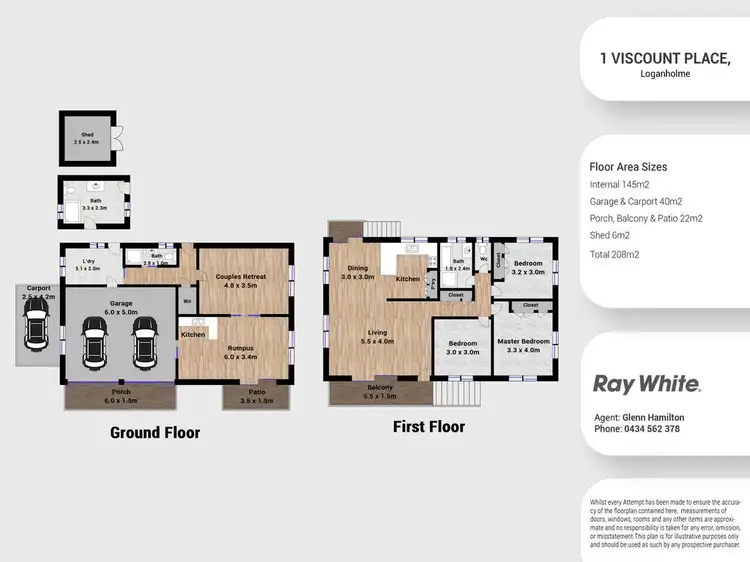 Floorplan of Homely house listing, 1 Viscount Place, Loganholme QLD 4129
