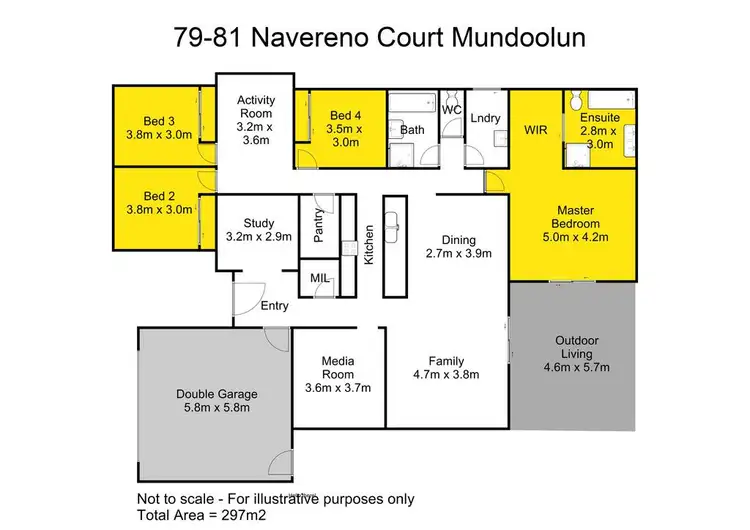 Floorplan of Homely house listing, 79-81 Navereno Court, Mundoolun QLD 4285