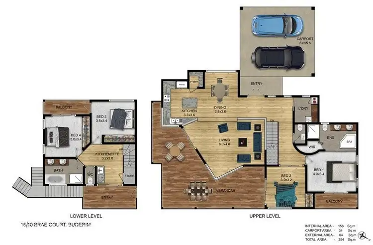 Floorplan of Homely house listing, 15 Panorama Ridge Road, Buderim QLD 4556