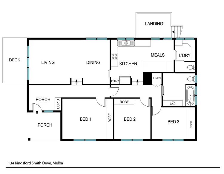 Floorplan of Homely house listing, 134 Kingsford Smith Drive, Melba ACT 2615