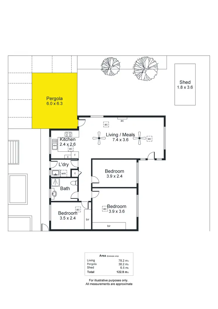 Floorplan of Homely unit listing, 3/40 Argyle Avenue, Marleston SA 5033