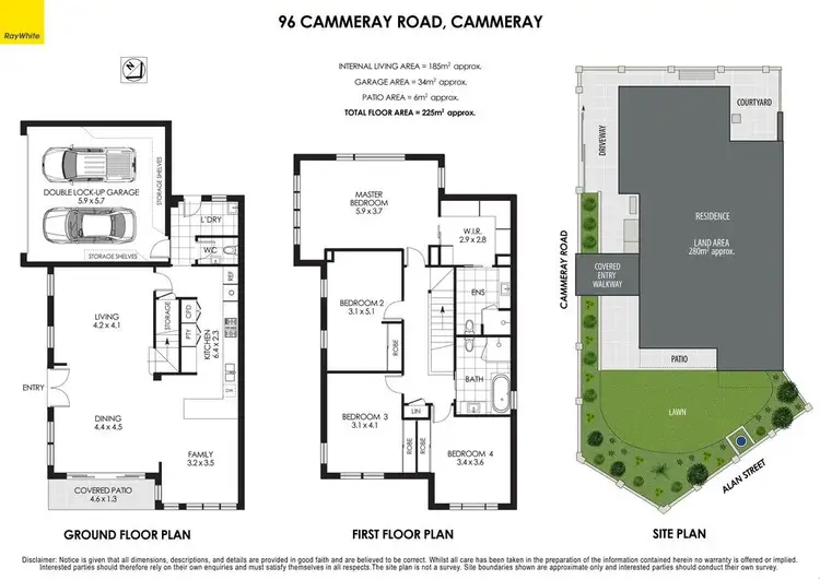 Floorplan of Homely semi-detached listing, 96 Cammeray Road, Cammeray NSW 2062