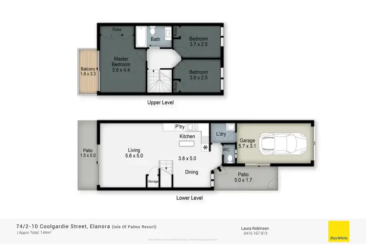 Floorplan of Homely townhouse listing, 74/2-10 Coolgardie Street, Elanora QLD 4221