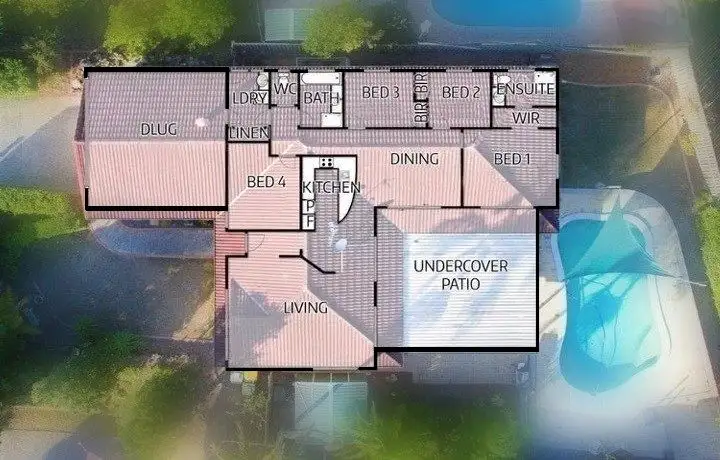 Floorplan of Homely house listing, 61 Galapagos Way, Pacific Pines QLD 4211