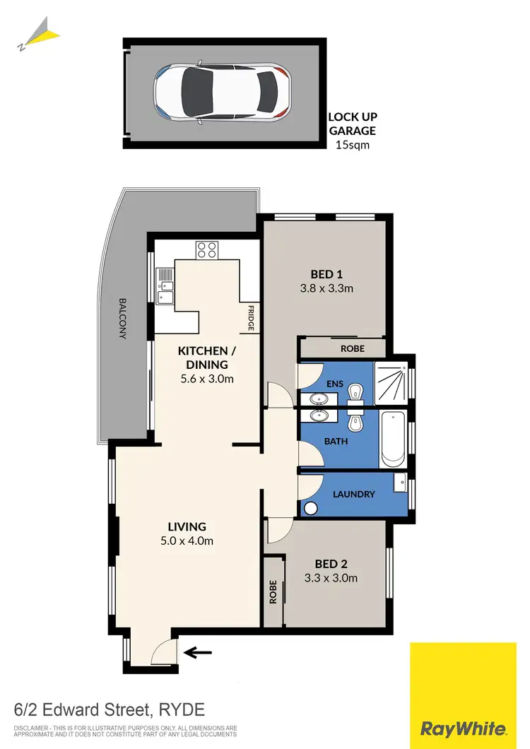 Floorplan of Homely apartment listing, 6/2 Edward Street, Ryde NSW 2112