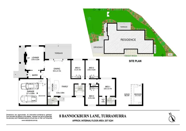 Floorplan of Homely house listing, 8 Bannockburn Lane, Turramurra NSW 2074