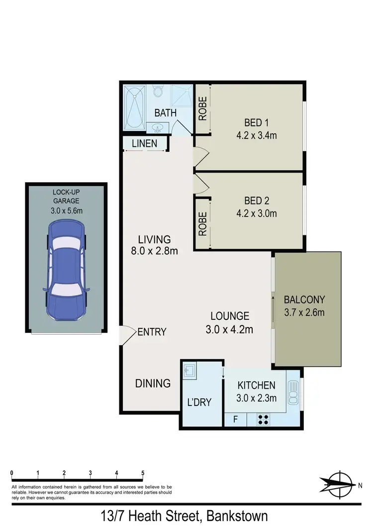 Floorplan of Homely unit listing, 13/7-9 Heath Street, Bankstown NSW 2200