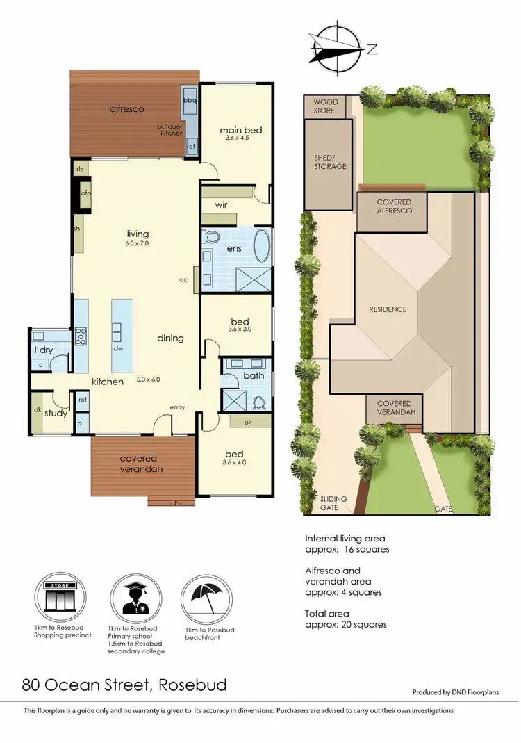 Floorplan of Homely house listing, 80 Ocean Street, Rosebud VIC 3939