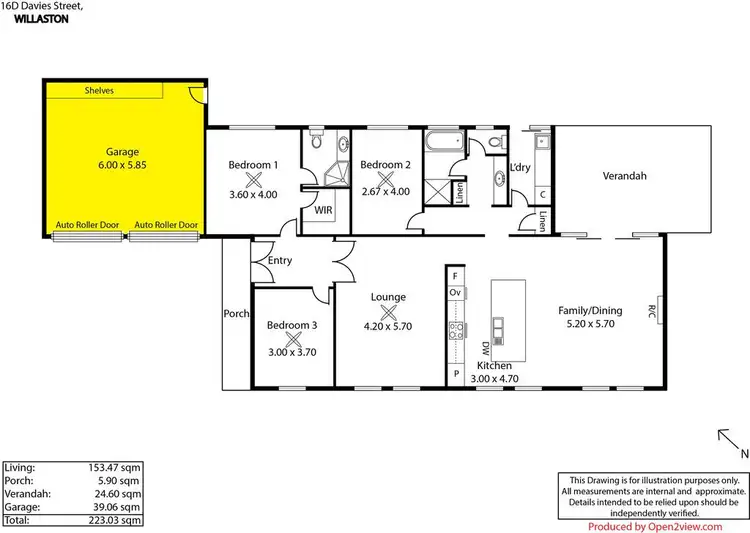 Floorplan of Homely house listing, 16D Davies Street, Willaston SA 5118