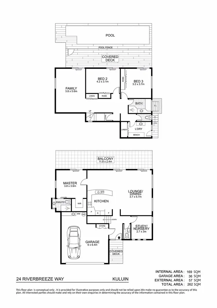 Floorplan of Homely house listing, 24 Riverbreeze Way, Kuluin QLD 4558