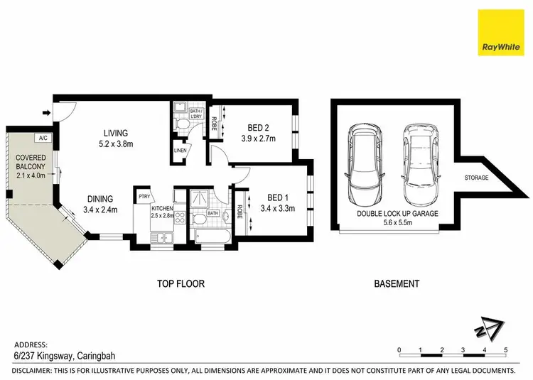 Floorplan of Homely apartment listing, 6/237 Kingsway, Caringbah NSW 2229