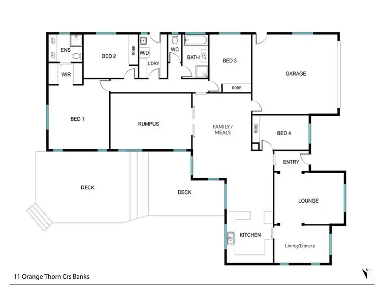Floorplan of Homely house listing, 11 Orange Thorn Crescent, Banks ACT 2906