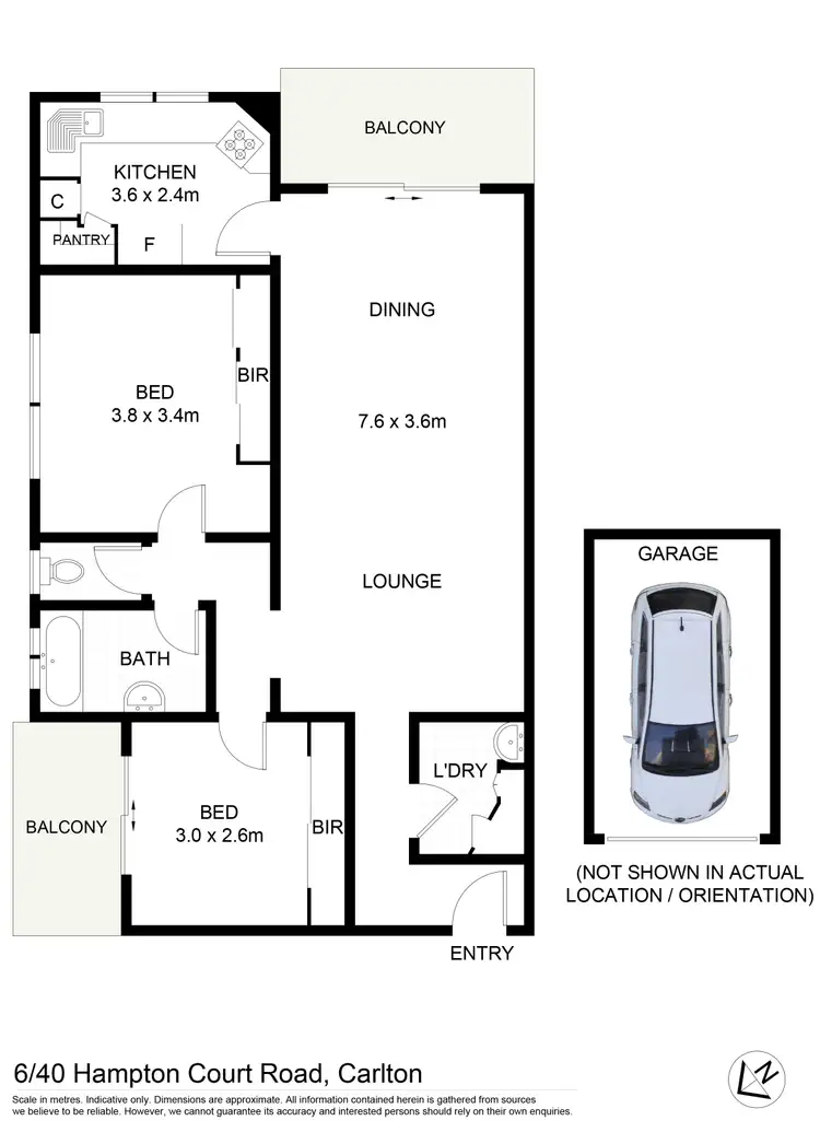 Floorplan of Homely unit listing, 6/40-42 Hampton Court Road, Carlton NSW 2218