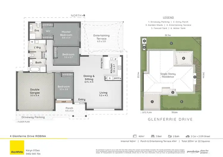 Floorplan of Homely house listing, 4 Glenferrie Drive, Robina QLD 4226
