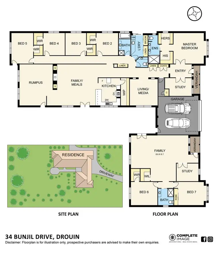 Floorplan of Homely house listing, 34 Bunjil Drive, Drouin VIC 3818