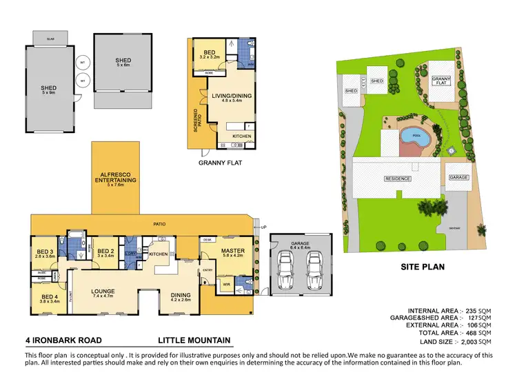 Floorplan of Homely house listing, 4 Ironbark Road, Little Mountain QLD 4551