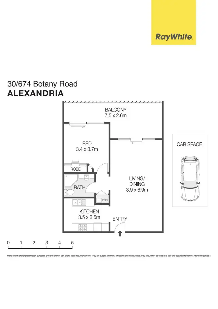 Floorplan of Homely apartment listing, 30/674 Botany Road, Alexandria NSW 2015
