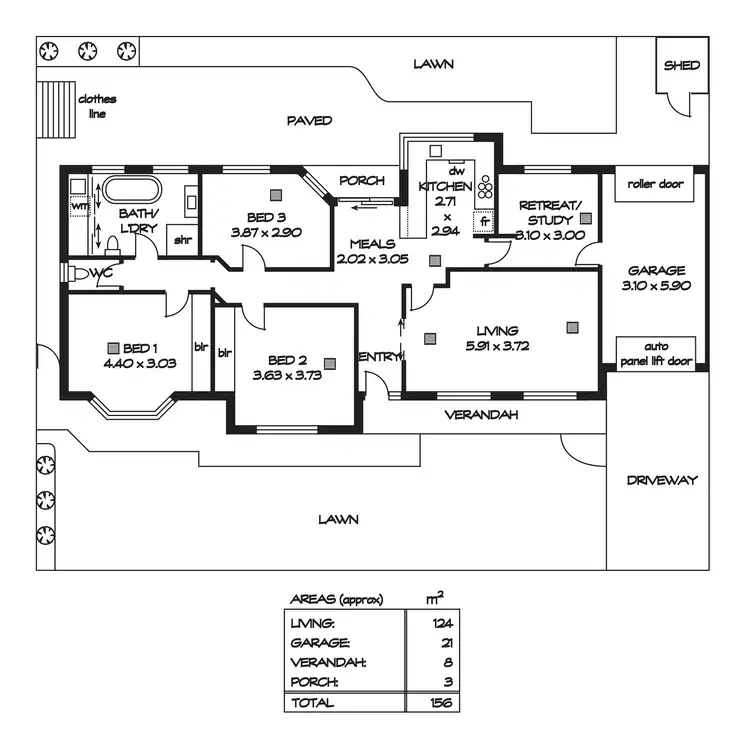 Floorplan of Homely house listing, 1C Glen Avenue, Tranmere SA 5073