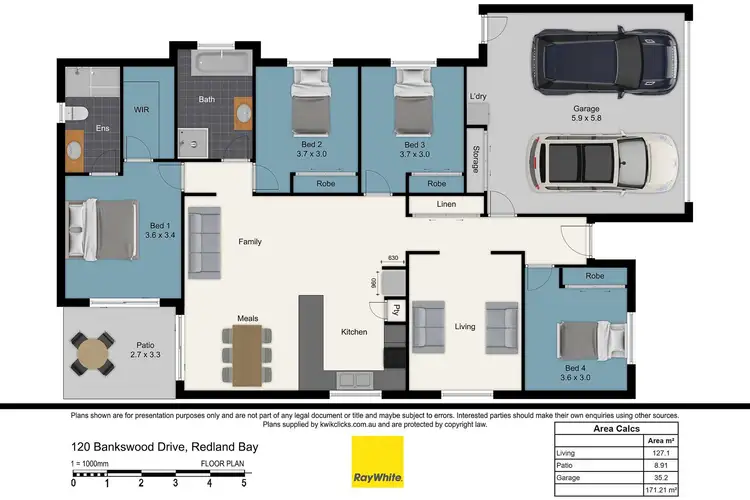 Floorplan of Homely house listing, 120 Bankswood Drive, Redland Bay QLD 4165