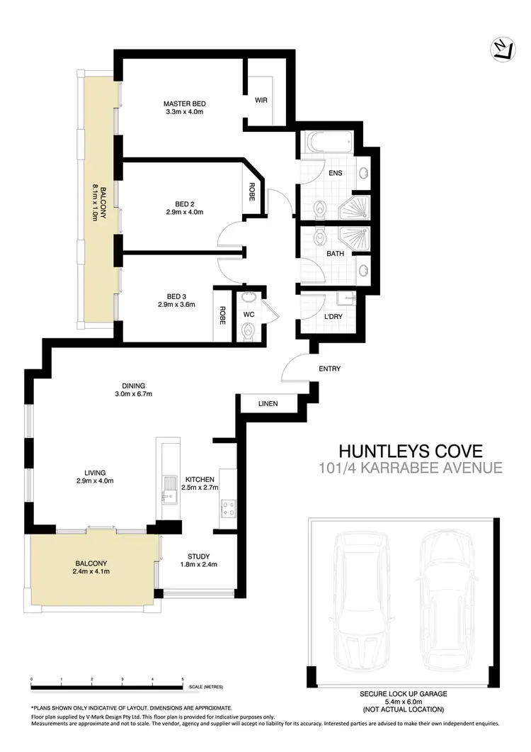 Floorplan of Homely apartment listing, 101/4 Karrabee Avenue, Huntleys Cove NSW 2111