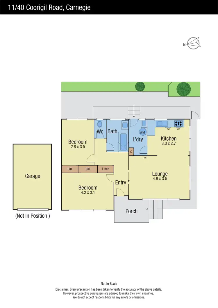 Floorplan of Homely villa listing, 11/40 Coorigil Road, Carnegie VIC 3163